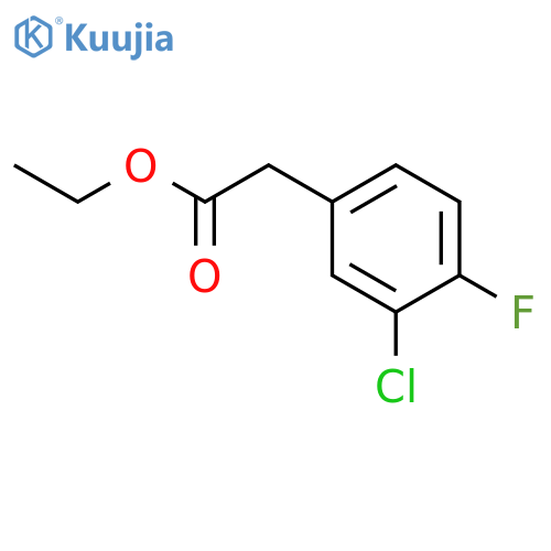 Ethyl 2-(3-chloro-4-fluorophenyl)acetate structure