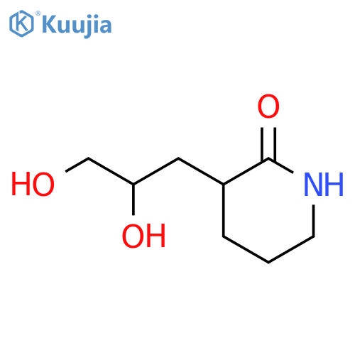 3-(2,3-Dihydroxypropyl)piperidin-2-one structure