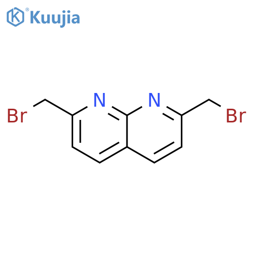 1,8-Naphthyridine, 2,7-bis(bromomethyl)- structure