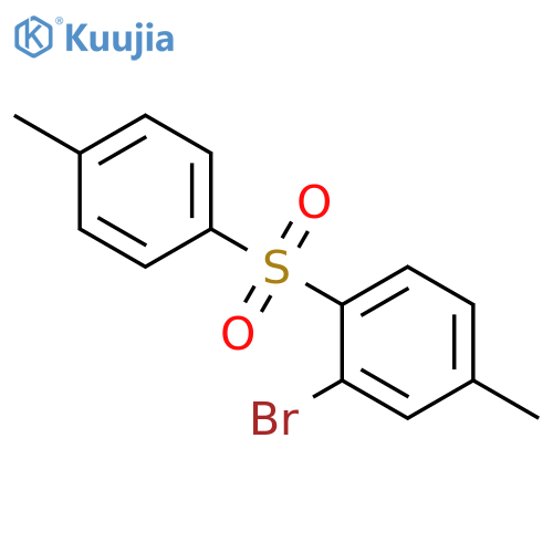 BENZENE, 2-BROMO-4-METHYL-1-[(4-METHYLPHENYL)SULFONYL]- structure