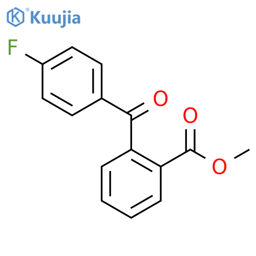 Benzoic acid, 2-(4-fluorobenzoyl)-, methyl ester structure