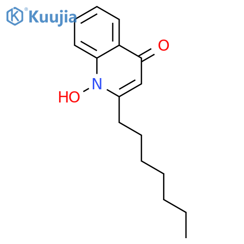 4-Quinolinol,2-heptyl-, 1-oxide structure