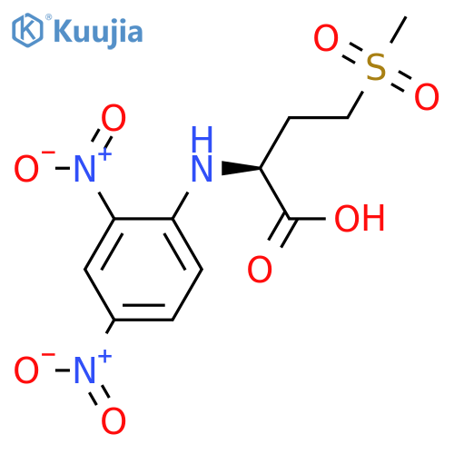 Butanoic acid,2-[(2,4-dinitrophenyl)amino]-4-(methylsulfonyl)- structure