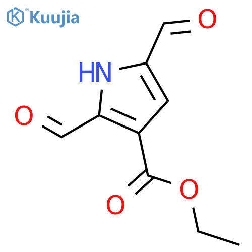 2,5-diformyl-1H-Pyrrole-3-carboxylic acid ethyl ester structure
