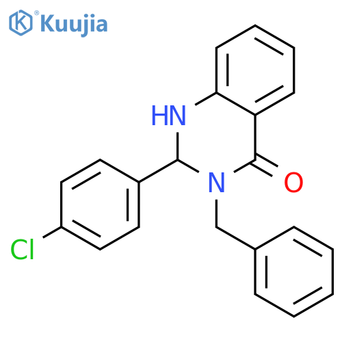 3-Benzyl-2-(4-chloro-phenyl)-2,3-dihydro-1H-quinazolin-4-one structure