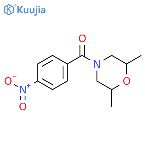 2,6-Dimethyl-4-(4-nitrobenzoyl)morpholine structure