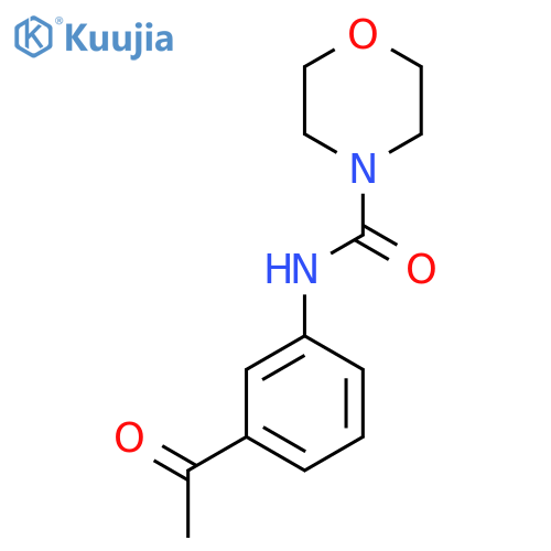 N-(3-acetylphenyl)morpholine-4-carboxamide structure