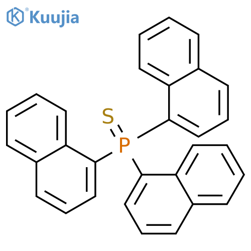 Phosphine sulfide,tri-1-naphthalenyl- structure