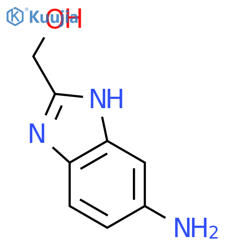 (5-amino-1H-1,3-benzodiazol-2-yl)methanol dihydrochloride structure