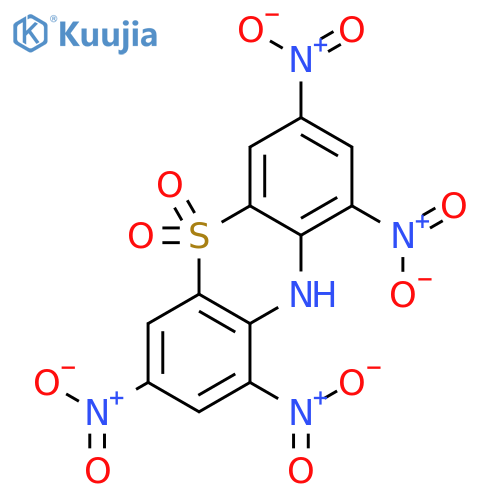 10H-Phenothiazine, 1,3,7,9-tetranitro-, 5,5-dioxide structure