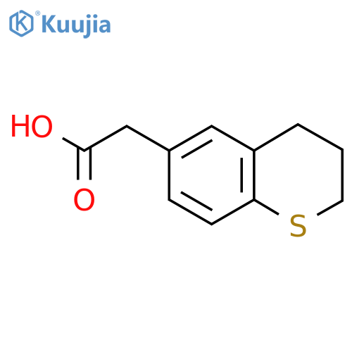 2-(3,4-dihydro-2H-1-benzothiopyran-6-yl)acetic acid structure