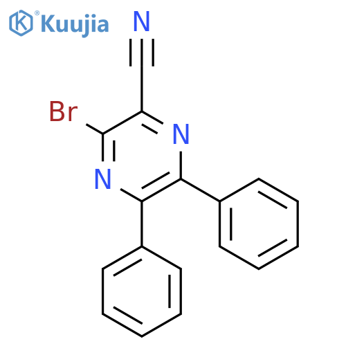 3-Bromo-5,6-diphenylpyrazine-2-carbonitrile structure