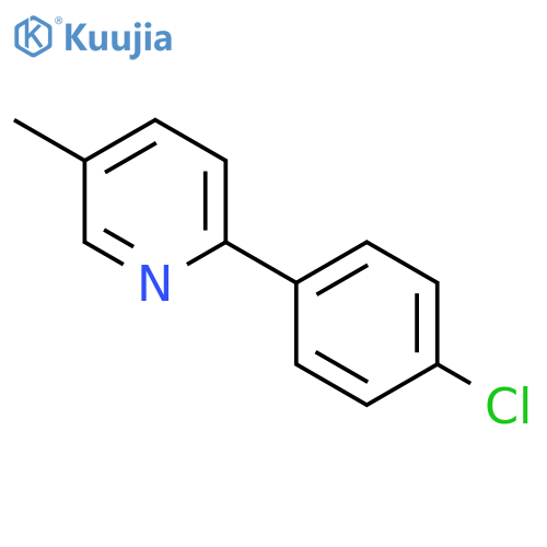 Pyridine, 2-(4-chlorophenyl)-5-methyl- structure
