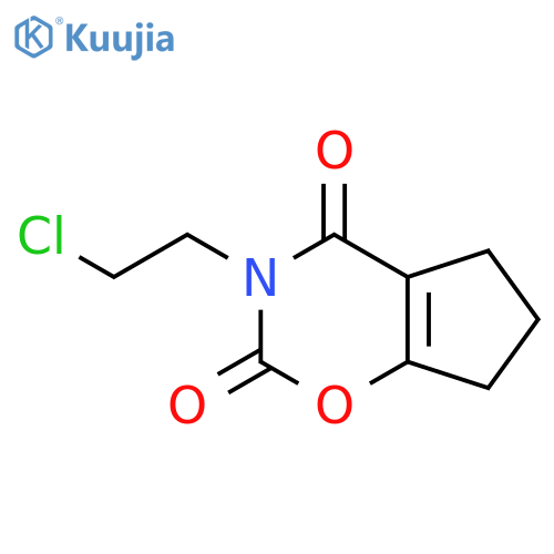 Cyclopent[e]-1,3-oxazine-2,4(3H,5H)-dione,3-(2-chloroethyl)-6,7-dihydro- structure