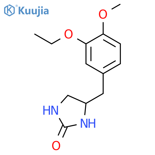 2-Imidazolidinone,4-[(3-ethoxy-4-methoxyphenyl)methyl]- structure