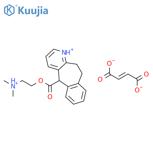5-{[2-(dimethylammonio)ethoxy]carbonyl}-10,11-dihydro-5H-benzo[4,5]cyclohepta[1,2-b]pyridinium (2Z)-but-2-enedioate structure