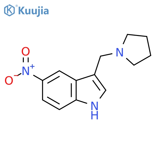 5-Nitro-3-(pyrrolidin-1-ylMethyl)-1H-indole structure