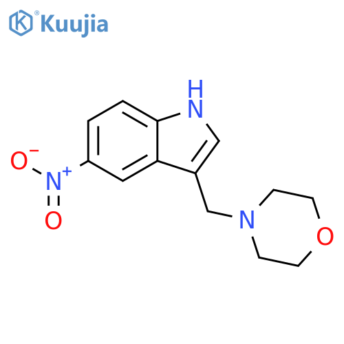 3-(morpholin-4-ylmethyl)-5-nitro-1H-indole structure