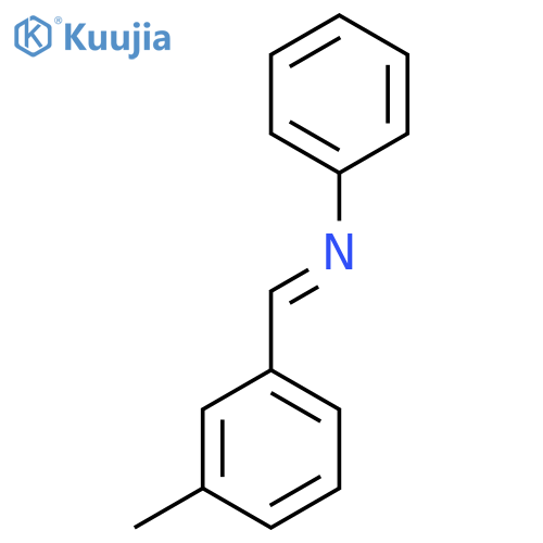 Benzenamine, N-[(3-methylphenyl)methylene]-(E)- structure