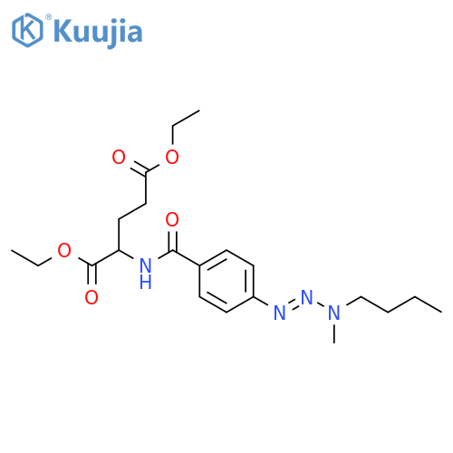 diethyl N-{4-[(1E)-3-butyl-3-methyltriaz-1-en-1-yl]benzoyl}glutamate structure