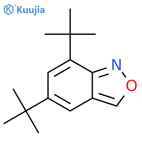 2,1-Benzisoxazole, 5,7-bis(1,1-dimethylethyl)- structure