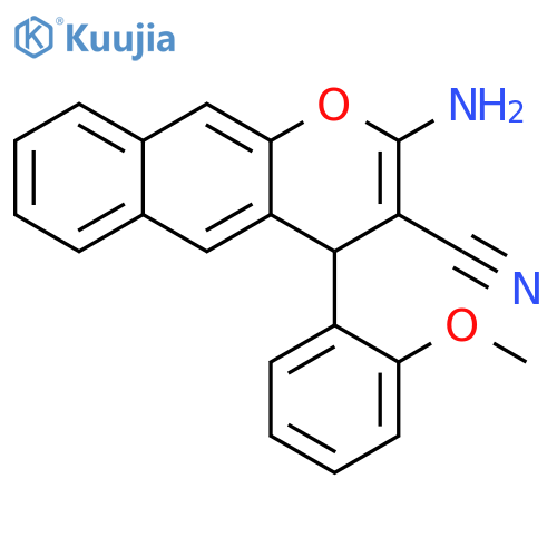 4H-Naphtho[2,3-b]pyran-3-carbonitrile, 2-amino-4-(2-methoxyphenyl)- structure
