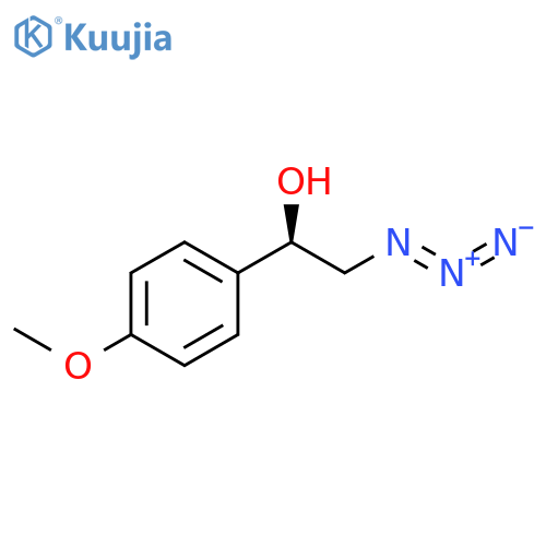 (1R)-2-azido-1-(4-methoxyphenyl)ethan-1-ol structure