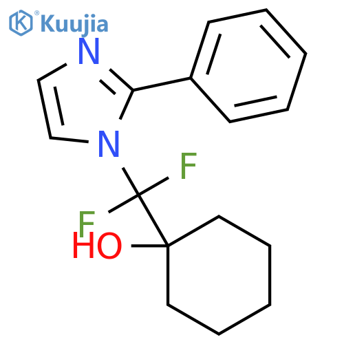 Cyclohexanol,1-[difluoro(2-phenyl-1H-imidazol-1-yl)methyl]- structure