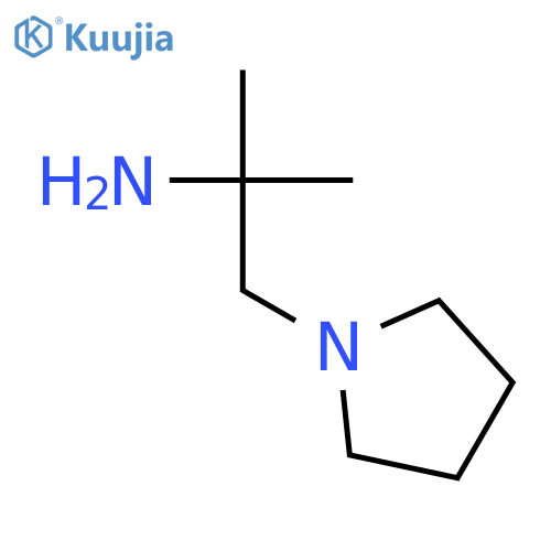 2-Methyl-1-(pyrrolidin-1-yl)propan-2-amine structure