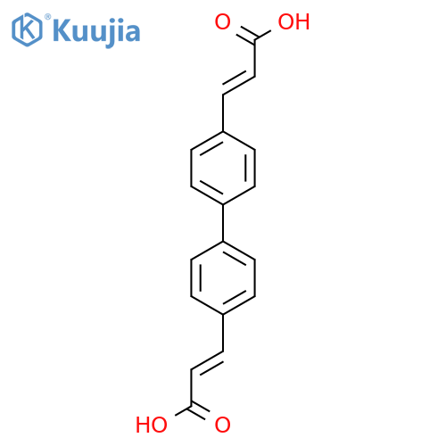 (2E,2'E)-3,3'-([1,1'-Biphenyl]-4,4'-diyl)diacrylic acid structure