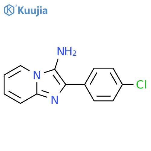 2-(4-chlorophenyl)imidazo[1,2-a]pyridin-3-amine structure