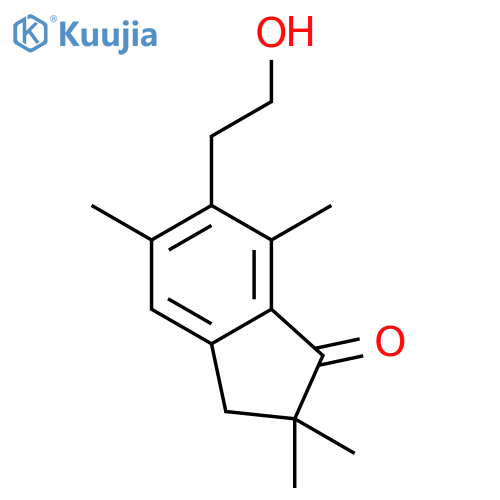 1H-Inden-1-one,2,3-dihydro-6-(2-hydroxyethyl)-2,2,5,7-tetramethyl- structure