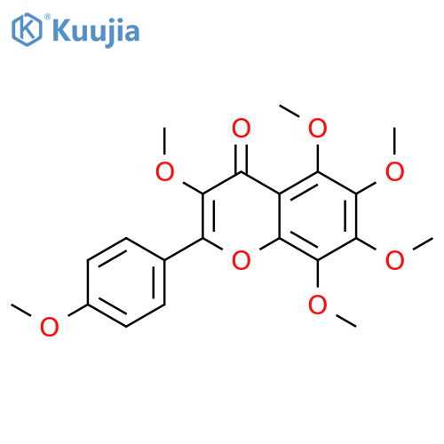 3,4',5,6,7,8-hexamethoxyflavone structure