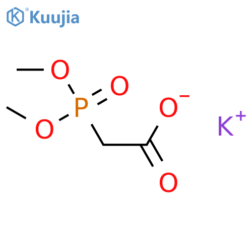 Acetic acid,2-(dimethoxyphosphinyl)-, potassium salt (1:1) structure