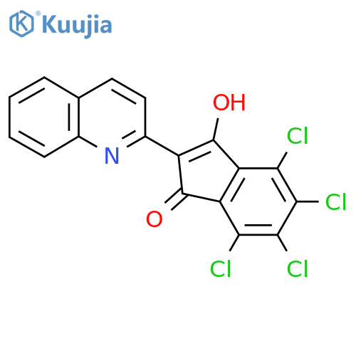 4,5,6,7-Tetrachloro-3-hydroxy-2-quinolin-2-ylinden-1-one structure