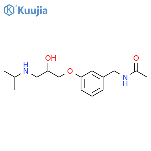 Acetamide,N-[[3-[2-hydroxy-3-[(1-methylethyl)amino]propoxy]phenyl]methyl]- structure
