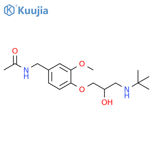 Acetamide,N-[[4-[3-[(1,1-dimethylethyl)amino]-2-hydroxypropoxy]-3-methoxyphenyl]methyl]- structure