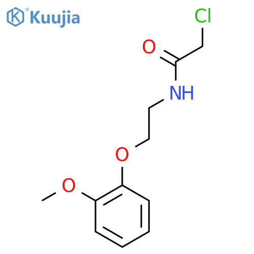 2-chloro-N-2-(2-methoxyphenoxy)ethylacetamide structure