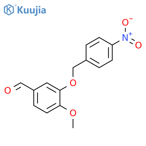 4-Methoxy-3-(4-nitrophenyl)methoxybenzaldehyde structure