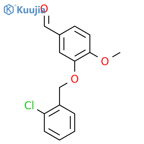 3-[(2-chlorophenyl)methoxy]-4-methoxybenzaldehyde structure
