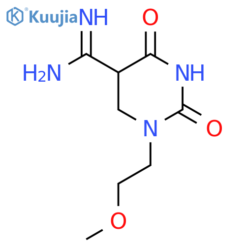 1-(2-Methoxy-ethyl)-2,4-dioxo-hexahydro-pyrimidine-5-carboxamidine structure