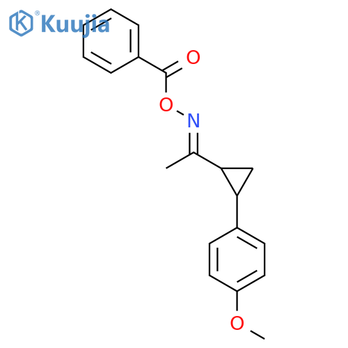1-{2-[(Benzoyloxy)ethanimidoyl]cyclopropyl}-4-methoxybenzene structure