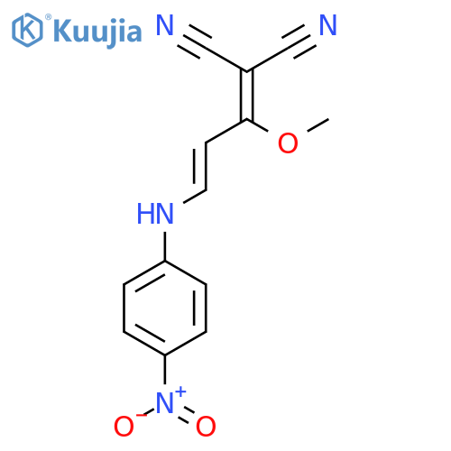 2-[1-Methoxy-3-(4-nitroanilino)-2-propenylidene]malononitrile structure
