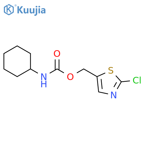 Carbamic acid, cyclohexyl-, (2-chloro-5-thiazolyl)methyl ester (9CI) structure
