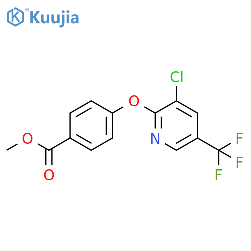 Methyl 4-{3-Chloro-5-(trifluoromethyl)-2-pyridinyloxy}benzenecarboxylate structure