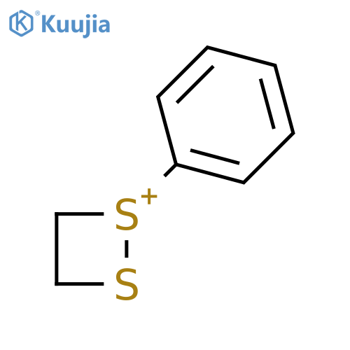 1,2-Dithietanium, 1-phenyl- structure