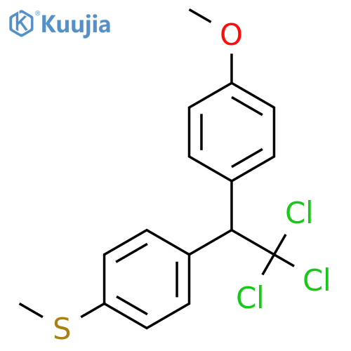 1-methoxy-4-{2,2,2-trichloro-1-[4-(methylsulfanyl)phenyl]ethyl}benzene structure