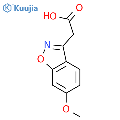 2-(6-methoxybenzo[d]isoxazol-3-yl)acetic acid structure
