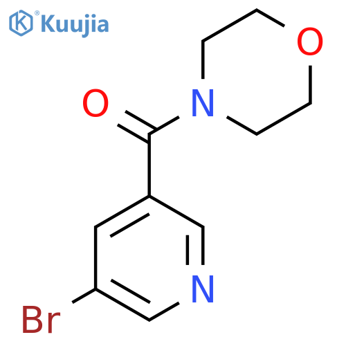 3-Bromo-5-(morpholinocarbonyl)pyridine structure