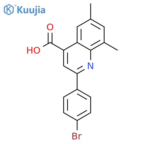 2-(4-Bromophenyl)-6,8-dimethylquinoline-4-carboxylic acid structure